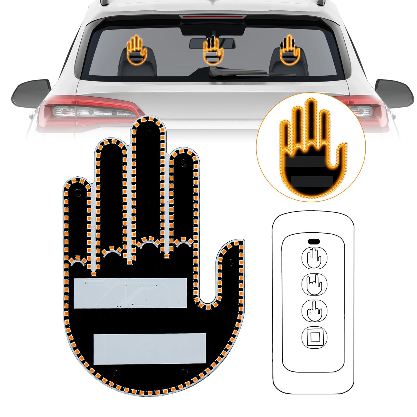 RearRoast - LED Gesture Hand Light for Cars