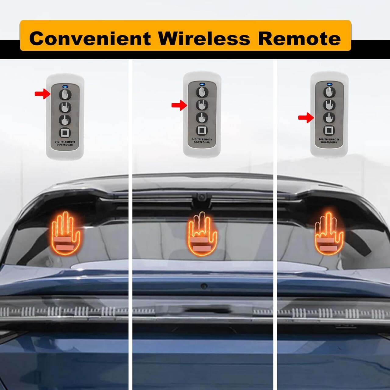 RearRoast - LED Gesture Hand Light for Cars
