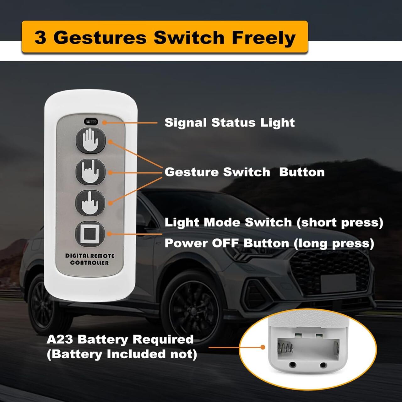 RearRoast - LED Gesture Hand Light for Cars